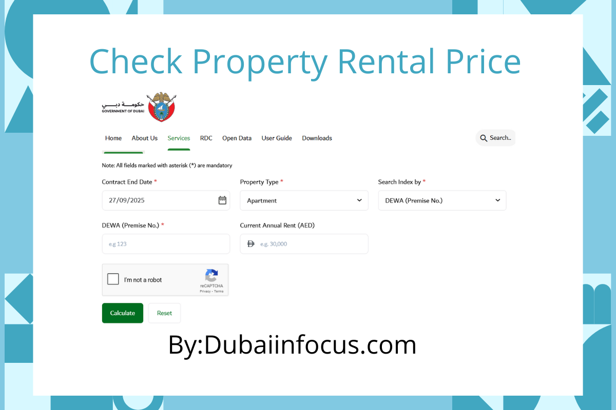 Check Property Rental Price in Dubai